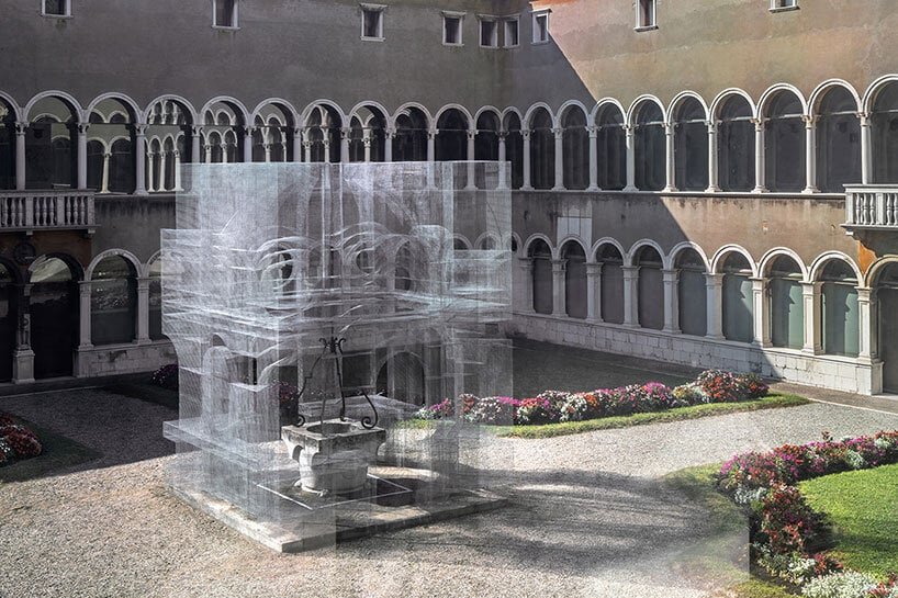 edoardo tresoldi 设想了但丁位于拉维纳的幽灵城堡以及新完成的“骶骨”