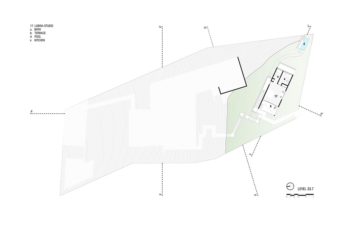em-estudio 的 la extraviada 住宅暗示了瓦哈卡州上空的一群巨石