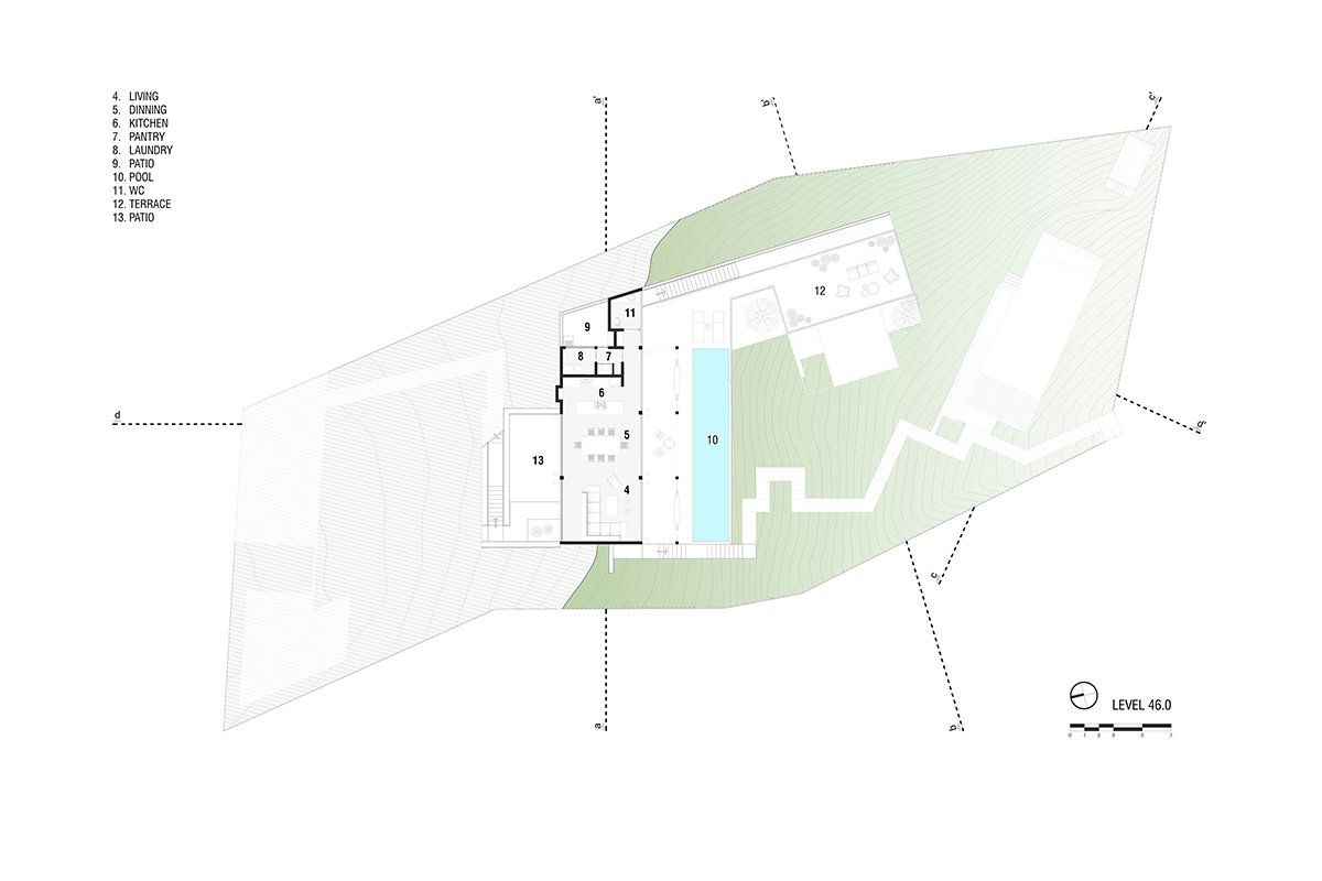 em-estudio 的 la extraviada 住宅暗示了瓦哈卡州上空的一群巨石