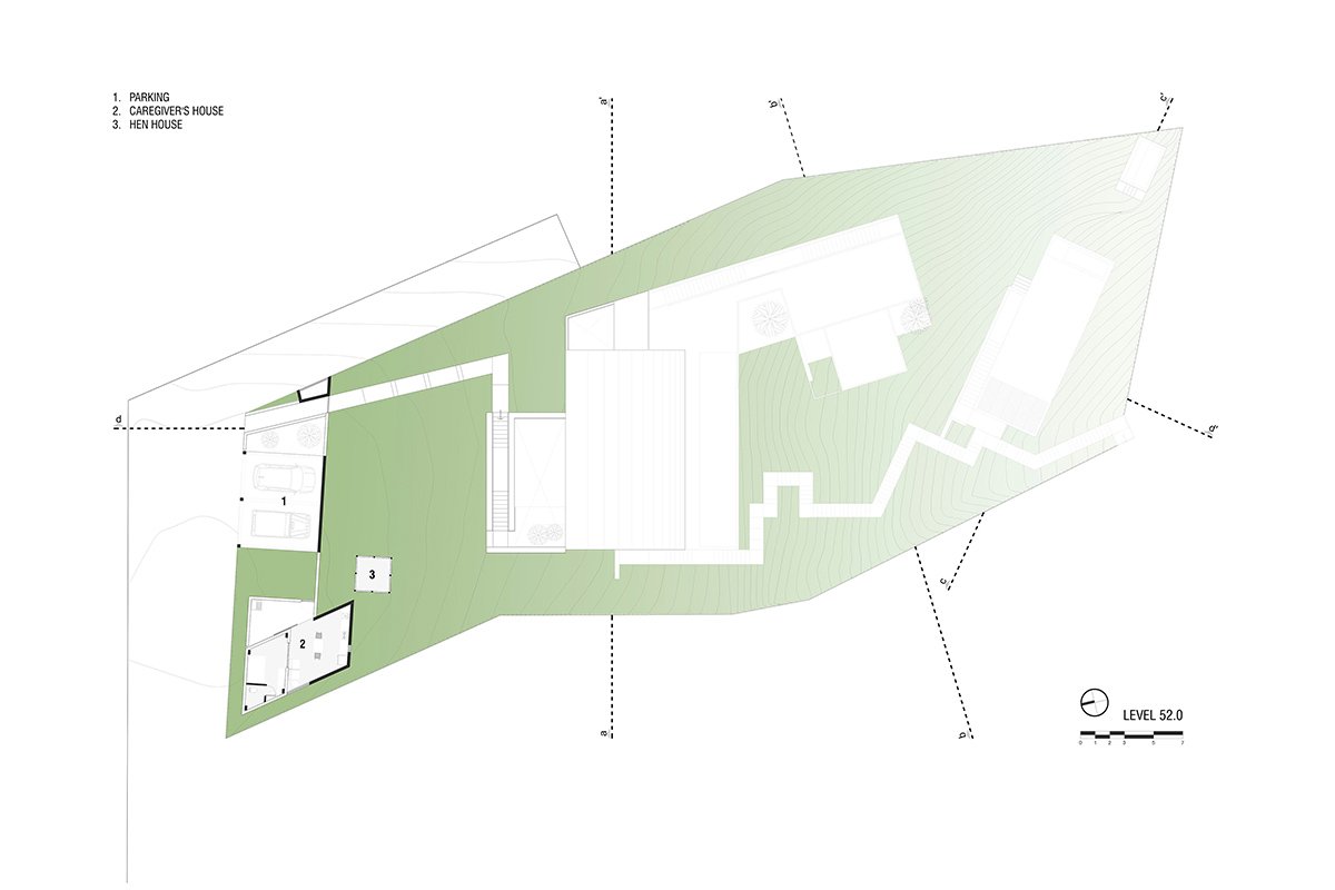 em-estudio 的 la extraviada 住宅暗示了瓦哈卡州上空的一群巨石