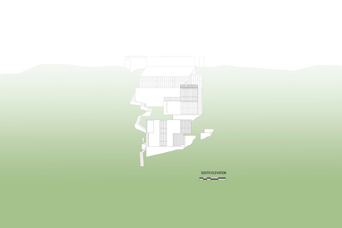 em-estudio 的 la extraviada 住宅暗示了瓦哈卡州上空的一群巨石