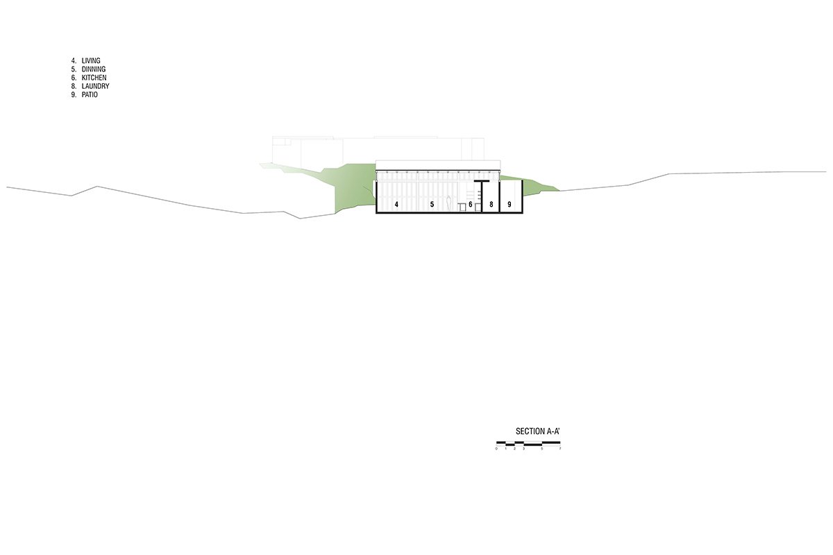 em-estudio 的 la extraviada 住宅暗示了瓦哈卡州上空的一群巨石