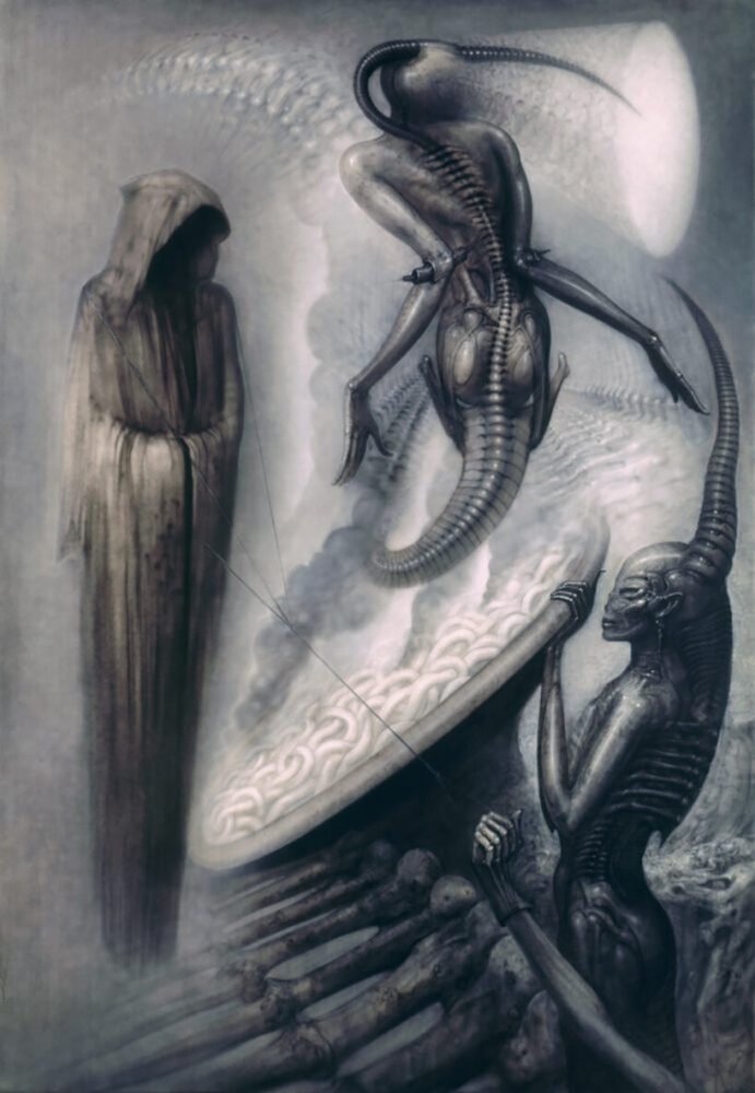 柏林的“HR giger & mire lee”反乌托邦宇宙融合了色情、暴力和死亡 柏林的“HR giger & mire lee”反乌托邦宇宙融合了色情、暴力和死亡