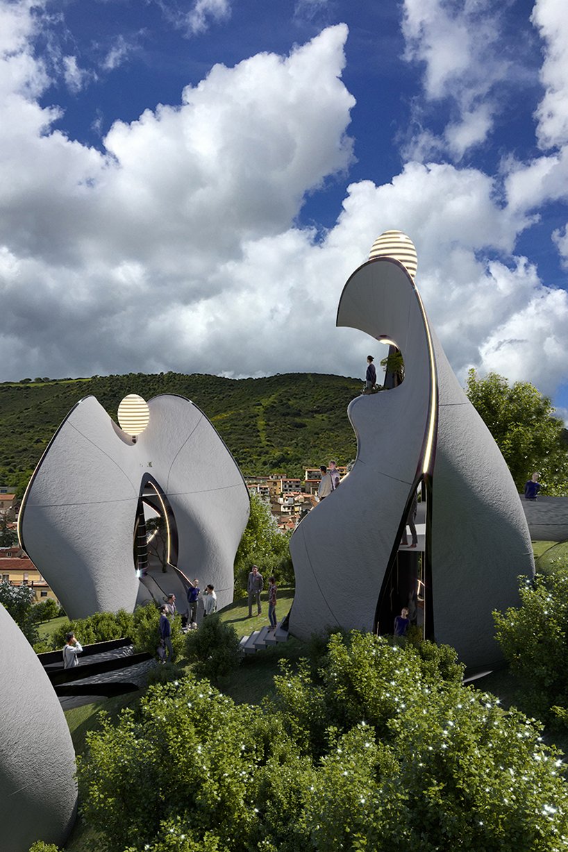 撒丁岛的模块化预制钢结构房屋参考了康斯坦丁诺·尼沃拉的作品