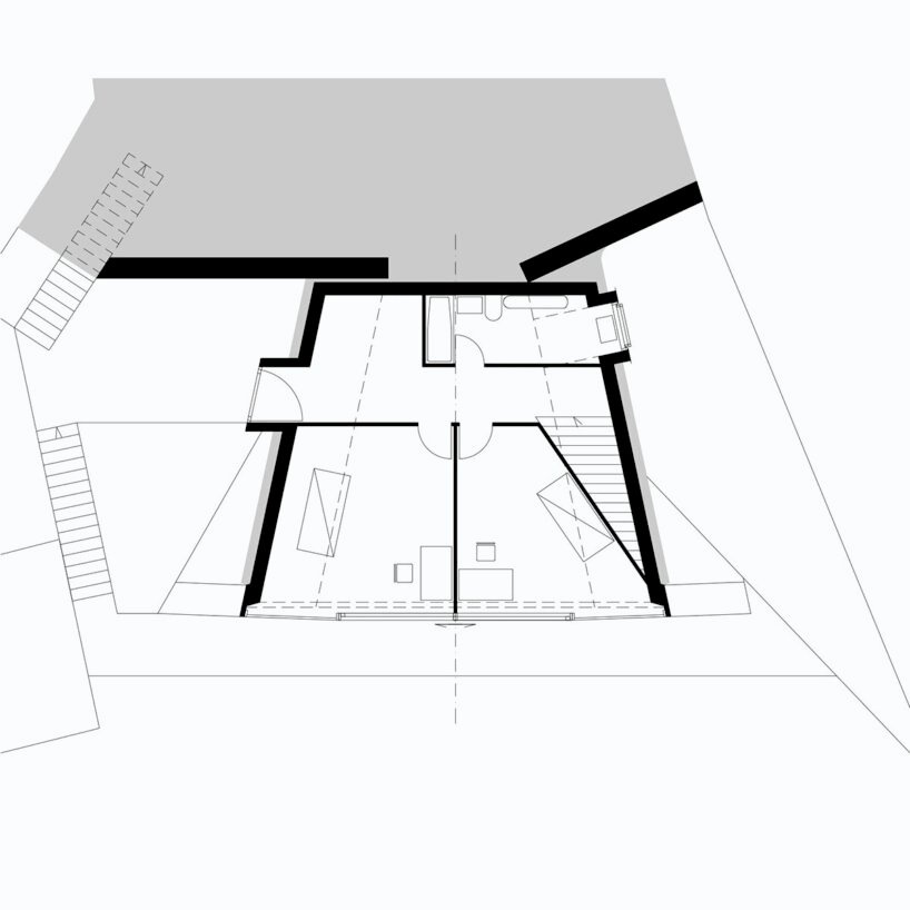 Studeny architekti 将混凝土壳屋嵌入斯洛伐克佩尔内克的山坡上