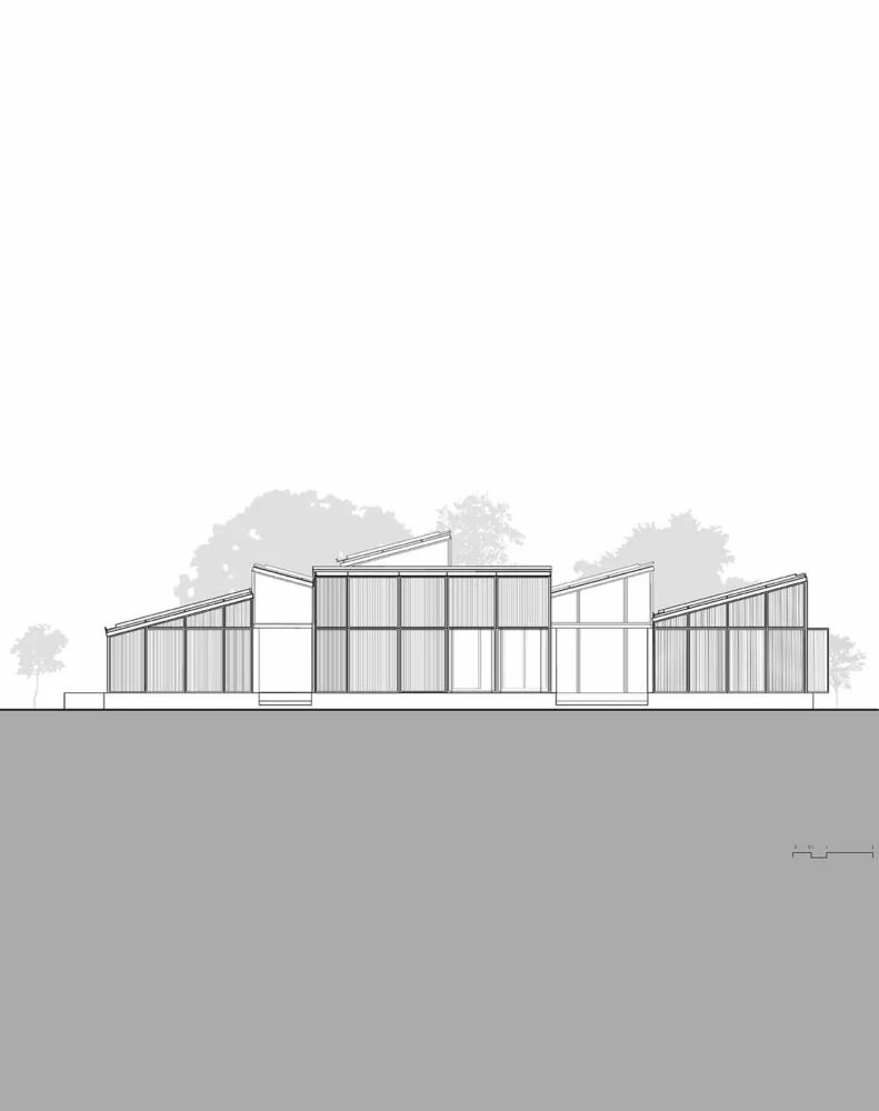 工作室阵列将新德里艺术家驻地“farm 8”包裹在竹编屏风中 工作室阵列将新德里艺术家驻地“farm 8”包裹在竹编屏风中