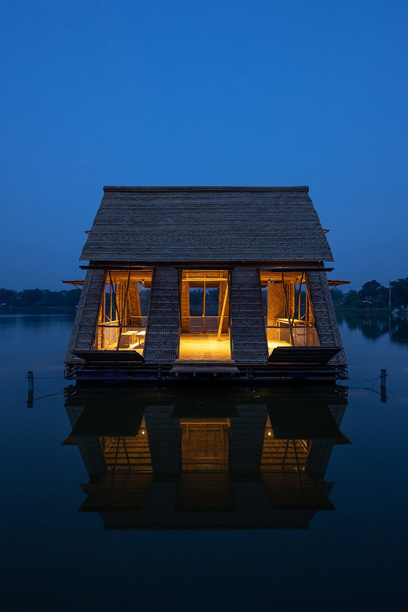 H&P 建筑师为越南河边当地人设计了漂浮竹屋原型