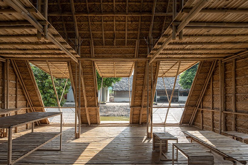 H&P 建筑师为越南河边当地人设计了漂浮竹屋原型