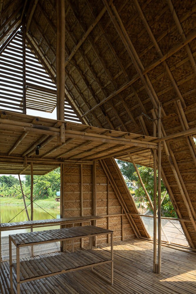 H&P 建筑师为越南河边当地人设计了漂浮竹屋原型