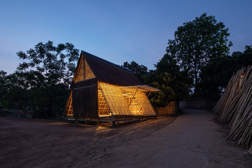 H&P 建筑师为越南河边当地人设计了漂浮竹屋原型