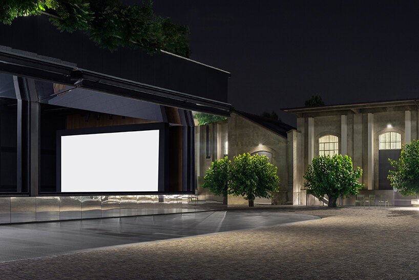 普拉达基金会全面开放其户外电影院，放映其电影系列“多重画布”