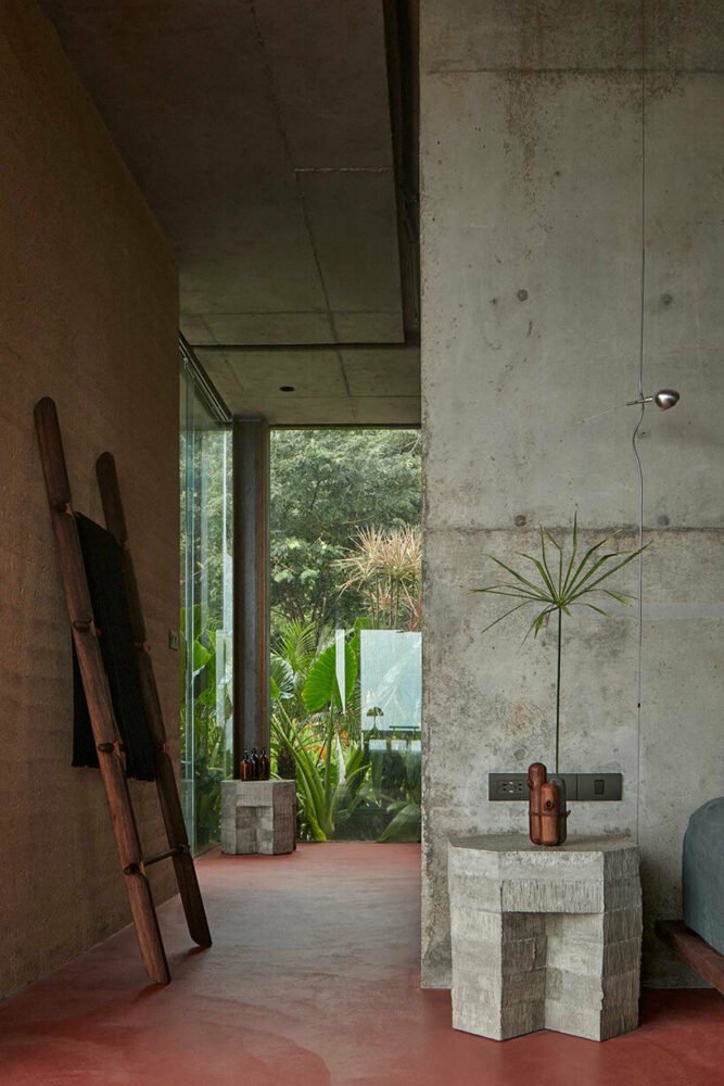rammed earth villas by formafatal emerge from lush landscape of costa rica