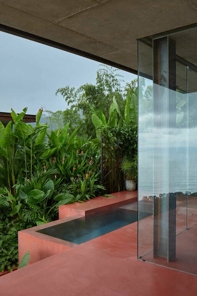 rammed earth villas by formafatal emerge from lush landscape of costa rica