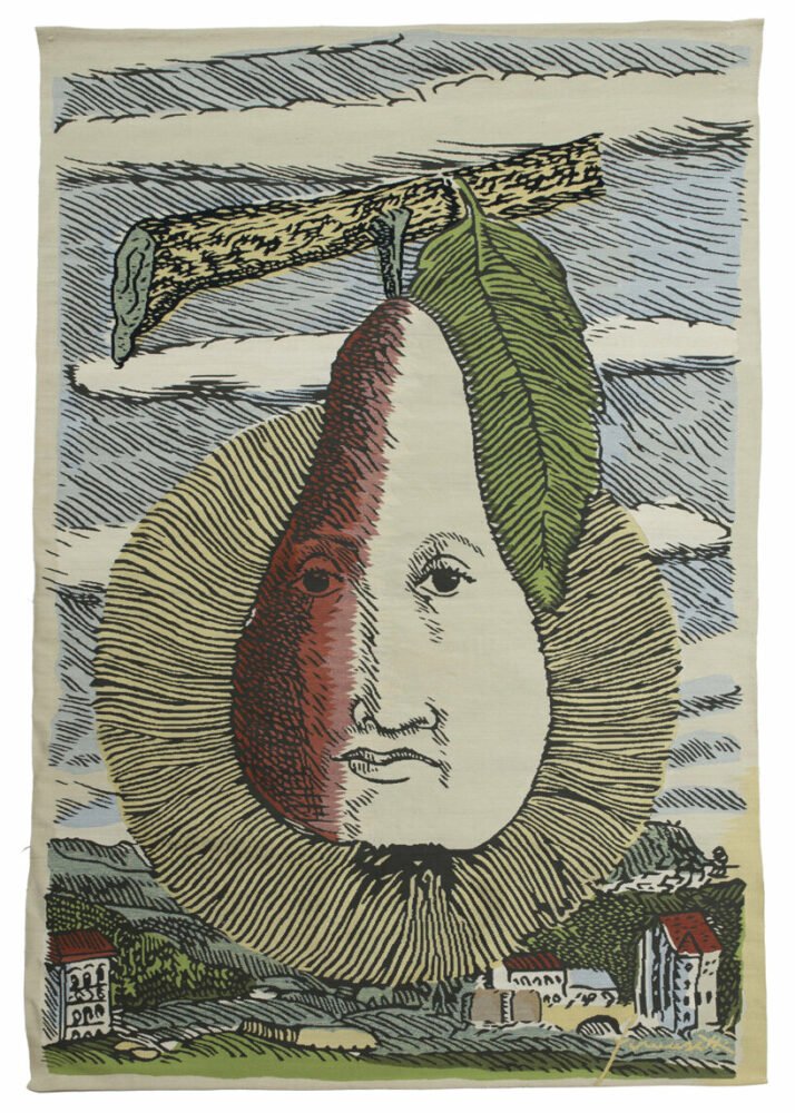 圣莫里茨 NOMAD 的 Fornasetti 手工编织挂毯上的太阳星星 圣莫里茨 NOMAD 的 Fornasetti 手工编织挂毯上的太阳星星