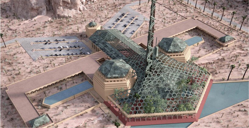 弗兰克·劳埃德·赖特未建成的亚利桑那州国会大厦“绿洲”的新可视化效果揭晓