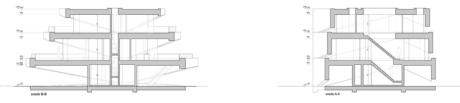 graux & baeyens 建筑事务所在比利时堆叠混凝土楔子形成“N-DP 住宅” graux & baeyens 建筑事务所在比利时堆叠混凝土楔子形成“N-DP 住宅”