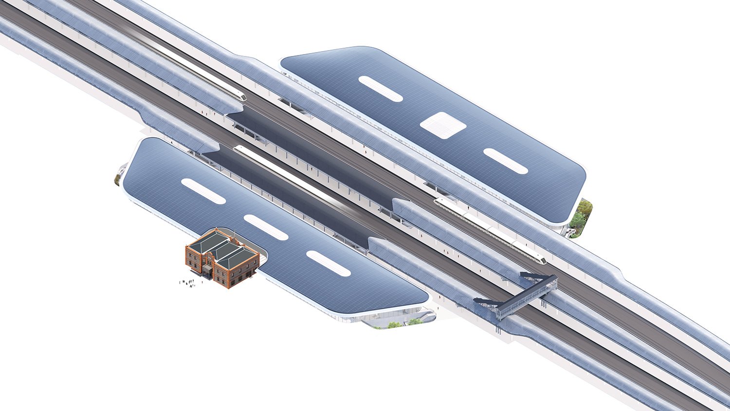 MAD 建筑事务所公布了嘉兴“森林火车站”的计划