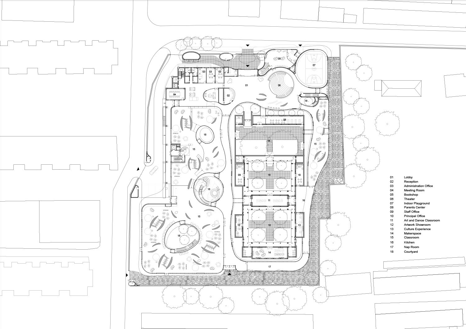MAD 建筑事务所以“火星景观”冠名北京悦城庭院幼儿园 MAD 建筑事务所以“火星景观”冠名北京悦城庭院幼儿园