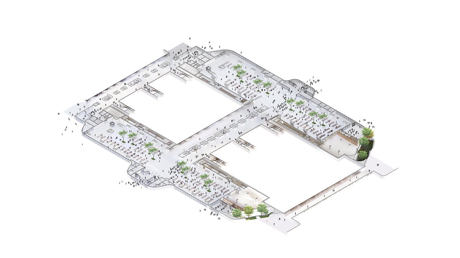 MAD 建筑事务所公布了嘉兴“森林火车站”的计划