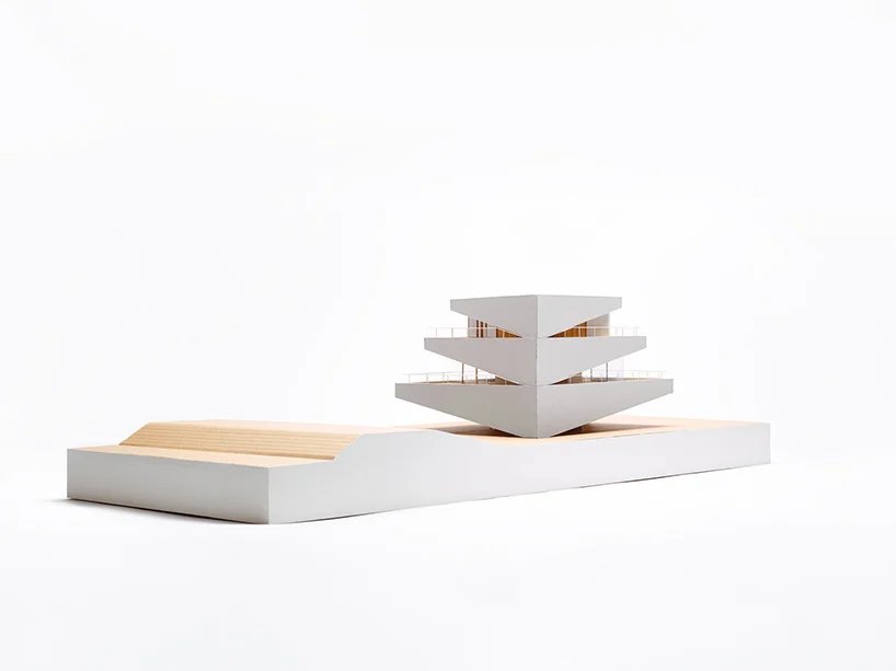 graux & baeyens 建筑事务所在比利时堆叠混凝土楔子形成“N-DP 住宅” graux & baeyens 建筑事务所在比利时堆叠混凝土楔子形成“N-DP 住宅”