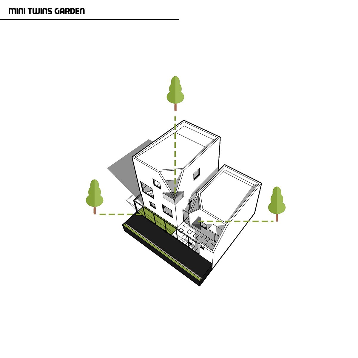 DELUTION 的“双胞胎”是位于印度尼西亚的两栋拥有综合植被的房屋 DELUTION 的“双胞胎”是位于印度尼西亚的两栋拥有综合植被的房屋