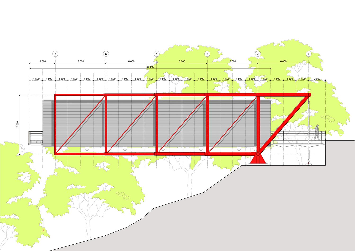 RSHP 将“理查德·罗杰斯绘画画廊”悬臂于拉科斯特城堡上方