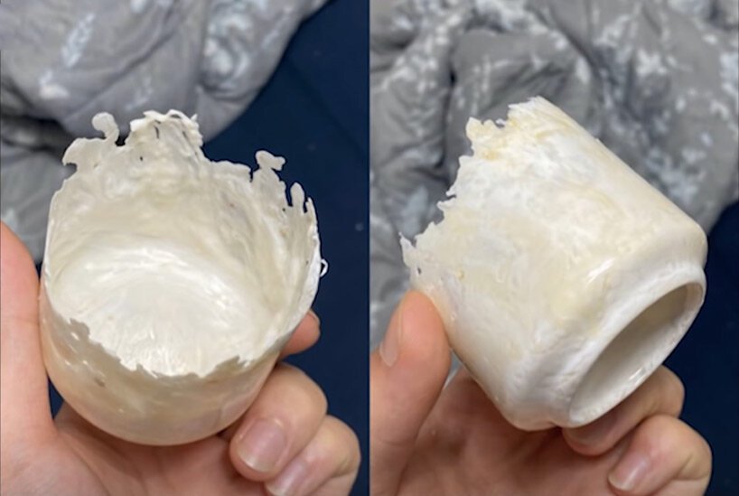 haneul kim 将废弃口罩升级为粪便收集品