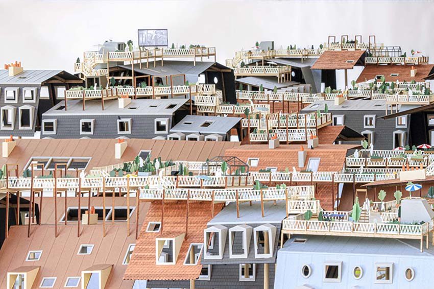 Roofscapes 设想通过绿色屋顶网络来应对欧洲城市的热岛效应