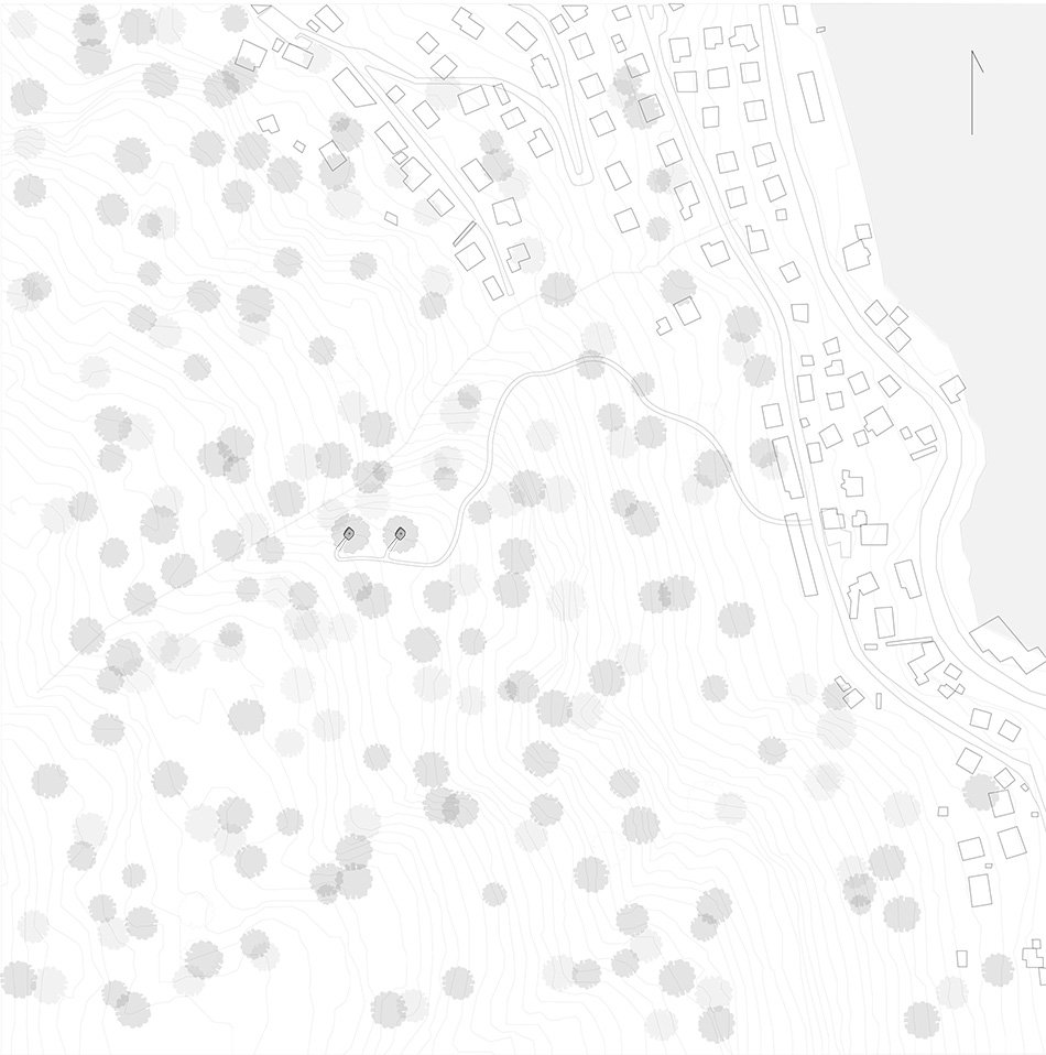 海伦和哈德将木巢树屋固定在挪威的活松树上