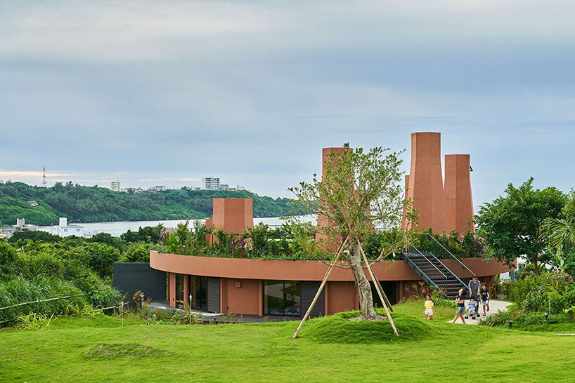wind chimneys with glassless skylights illuminate care house by hiroshi nakamura & NAP in japan