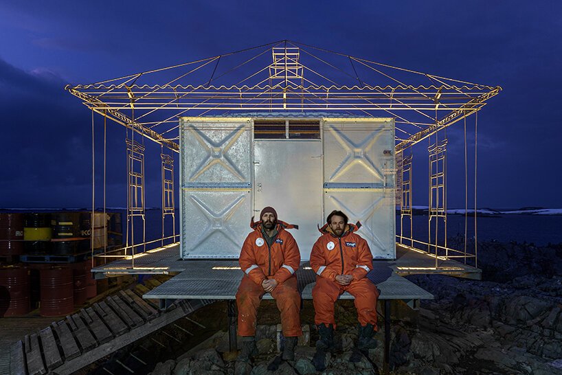 balbek bureau converts disused fuel tank into nostalgic installation in the south pole