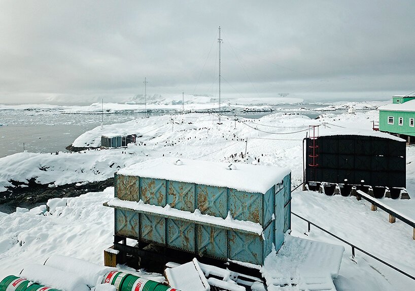 balbek bureau converts disused fuel tank into nostalgic installation in the south pole