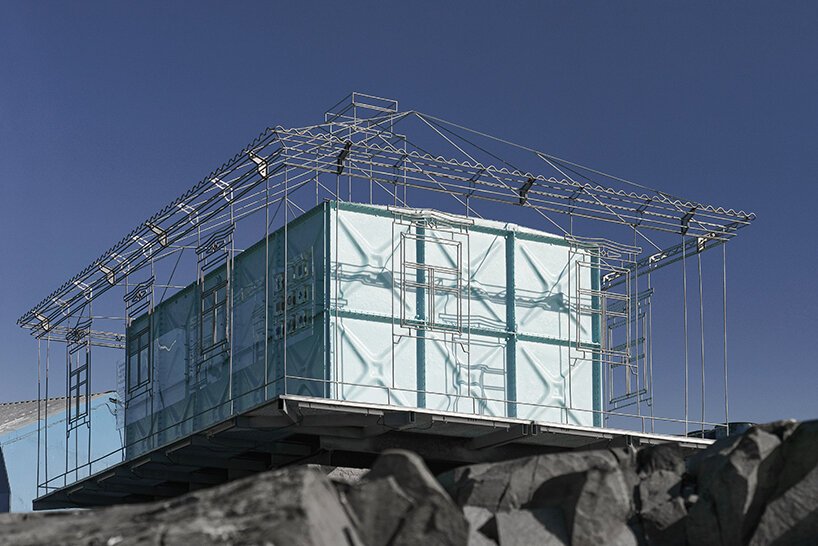 balbek bureau converts disused fuel tank into nostalgic installation in the south pole