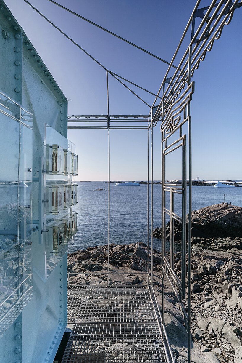 balbek bureau converts disused fuel tank into nostalgic installation in the south pole