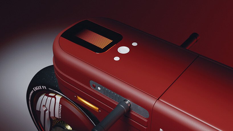 iconic honda motocompo scooter gets a full-size reinterpretation by allan williams