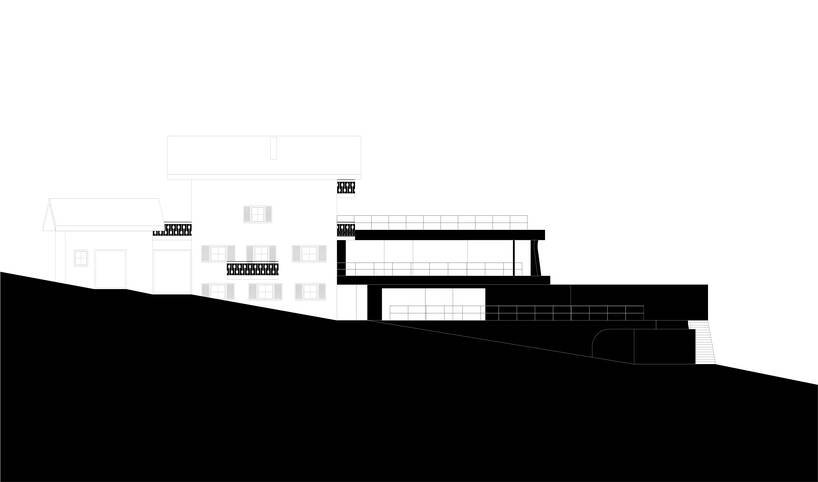 konoA 在南蒂罗尔用雕塑混凝土扩建了一座传统的高山房屋 konoA 在南蒂罗尔用雕塑混凝土扩建了一座传统的高山房屋