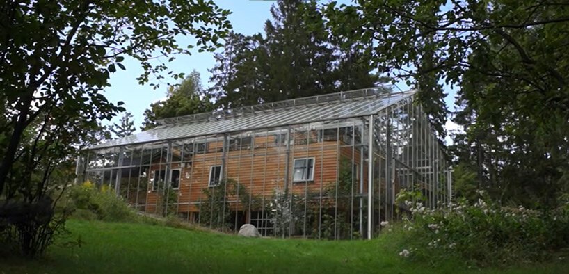 swedish family envelops home in greenhouse to warm up stockholm weather