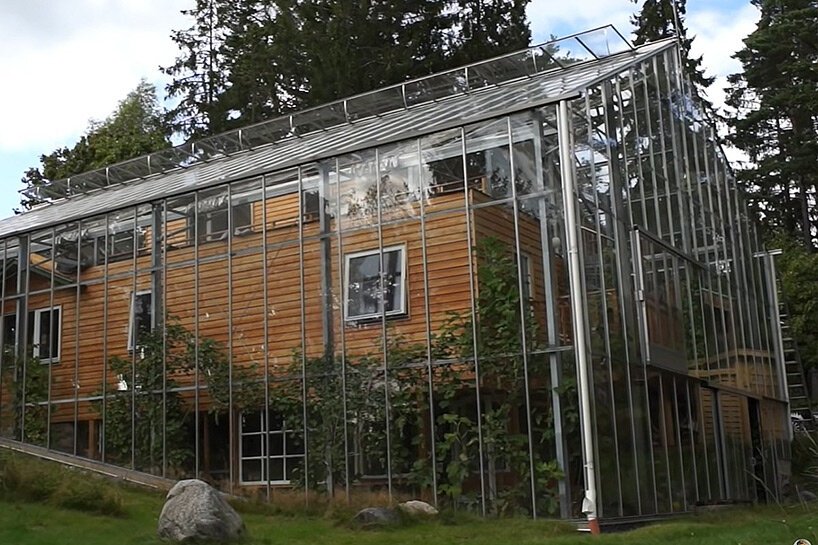 swedish family envelops home in greenhouse to warm up stockholm weather