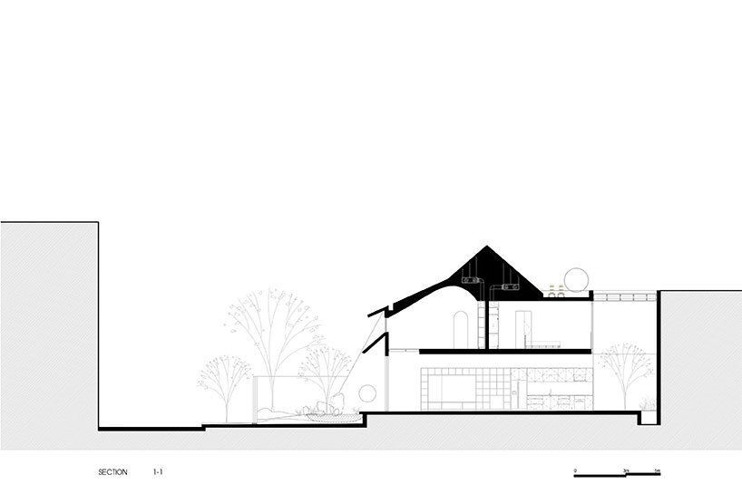 23o5studio 的 huy house 是越南的一片绿洲，阳光下有精致的图案