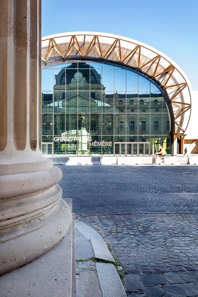 wilmotte & associés 的 Grand Palais Ephémère 矗立在巴黎，如同一座短暂的宫殿