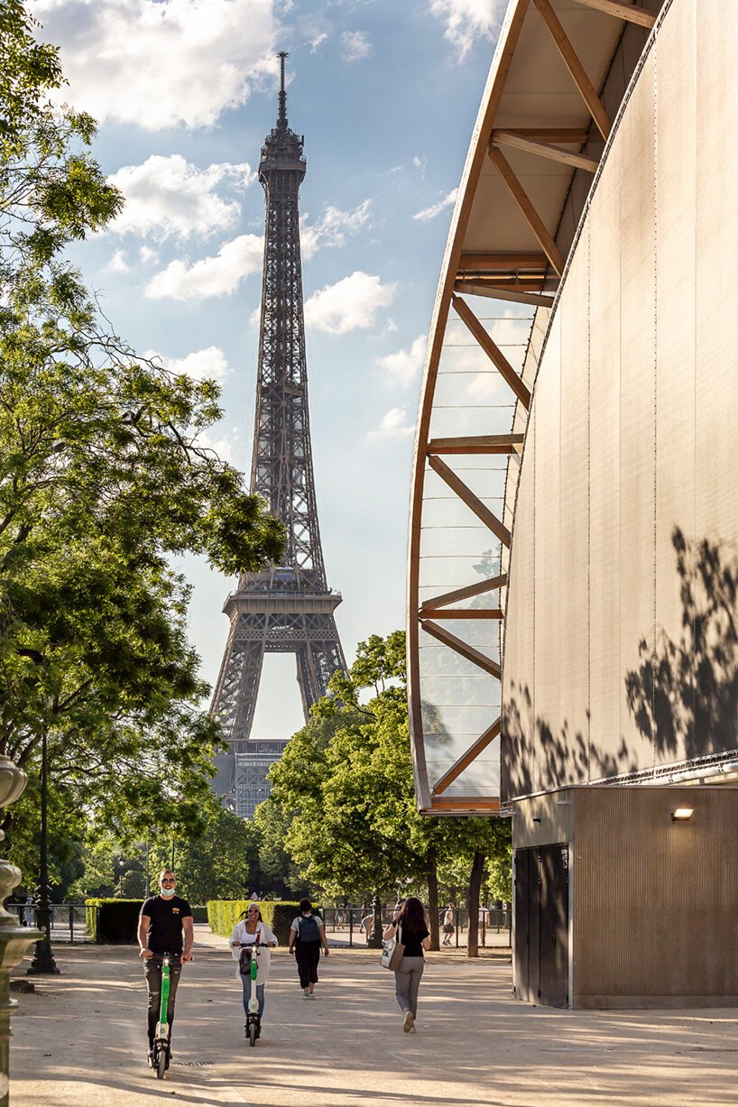 wilmotte & associés 的 Grand Palais Ephémère 矗立在巴黎，如同一座短暂的宫殿
