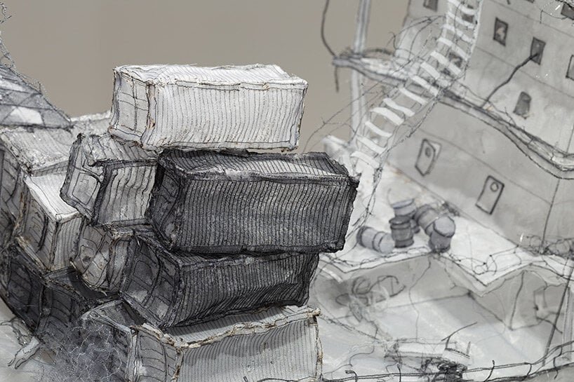 治愈的历史幽灵：jannick deslauriers 通过脆弱的织物形式表达短暂性