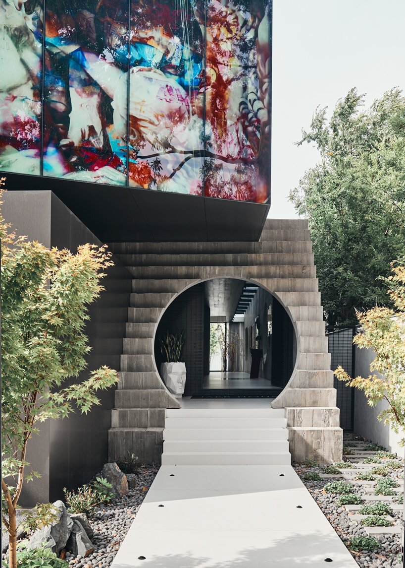 KUD completes JARtB house with a translucent fresco façade designboom