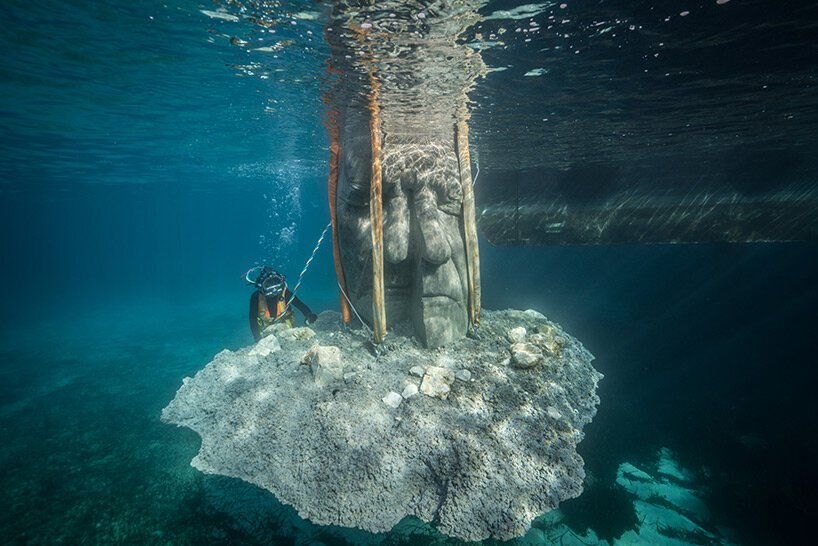 杰森·德凯雷斯·泰勒将六个巨大的“面具”淹没,形成戛纳水下博物馆 杰森·德凯雷斯·泰勒将六个巨大的“面具”淹没,形成戛纳水下博物馆