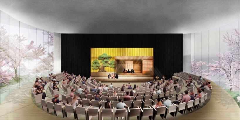 on the roof of the small hall, there will be an open-air cinema with an LED screen placed on the stage side