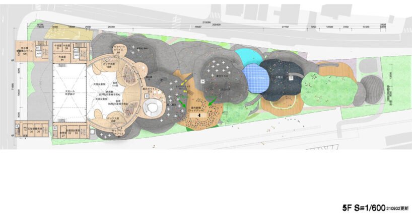on the roof of the small hall, there will be an open-air cinema with an LED screen placed on the stage side