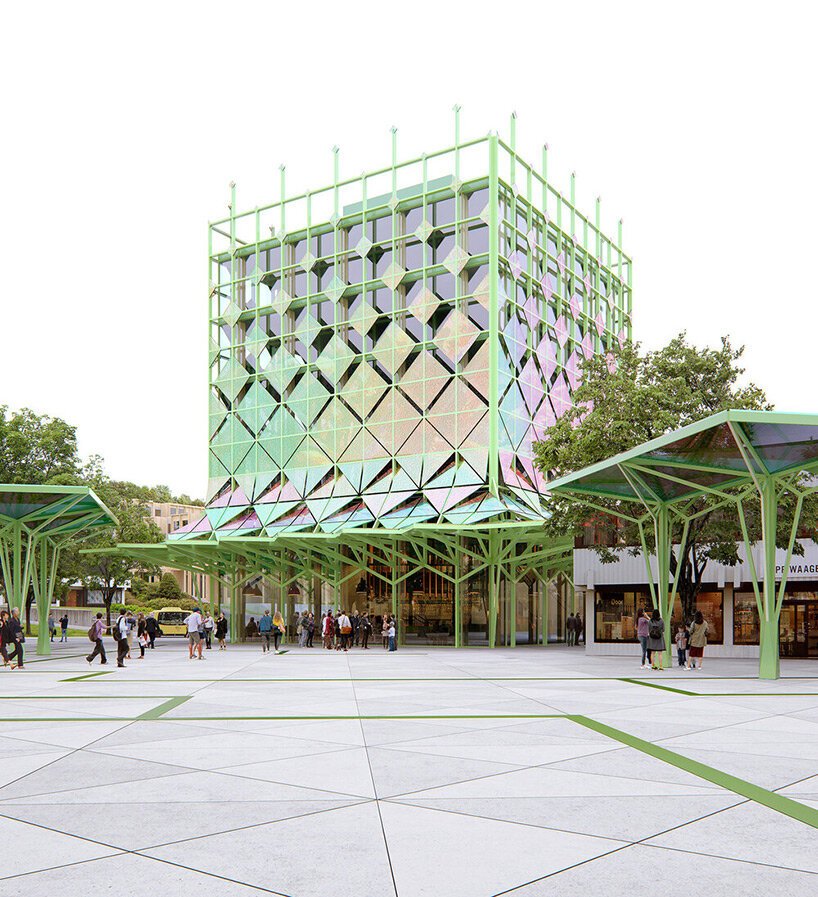 万花筒北欧设计的圆形概念城市利用挪威的土地自然资源