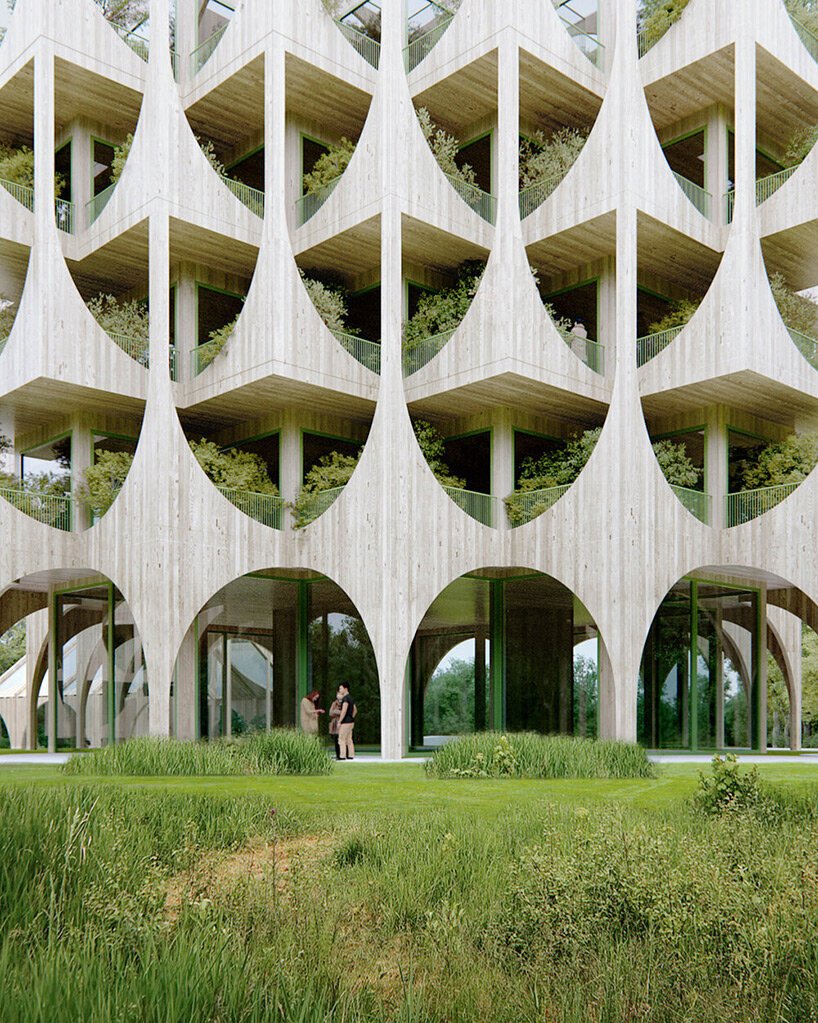 万花筒北欧设计的圆形概念城市利用挪威的土地自然资源