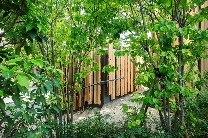 隈研吾对东京厕所项目的补充让人回想起“在树林里散步”。