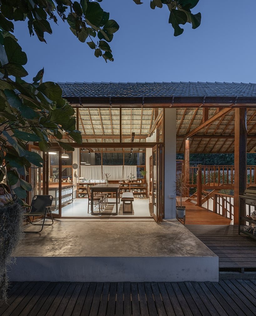 Sher Maker 在泰国乡村建造了 260 平方米的住宅并设有音乐工作室